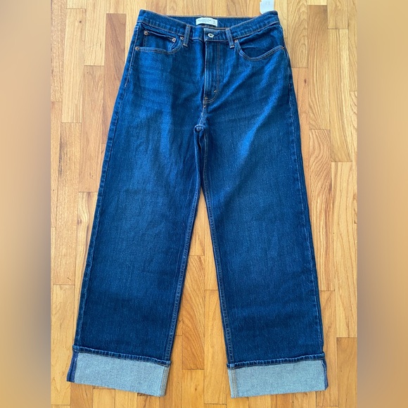 Abercrombie & Fitch Denim - Abercrombie & Fitch Women's High Rise Jeans - Dark Blue